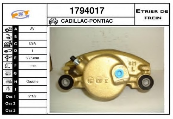 SNRA 1794017 Brake Caliper